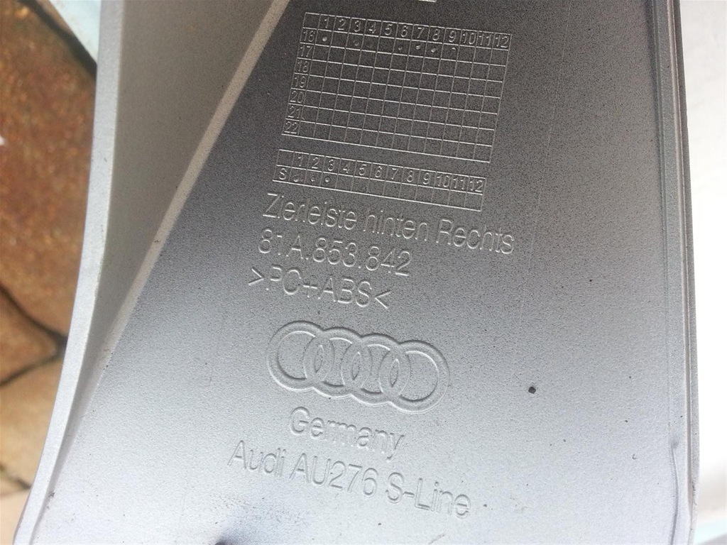 AUDI Q2 S-LINE ΚΑΛΥΜΜΑ ΠΙΣΩ ΠΡΟΦΥΛΑΚΤΗΡΑ Product image