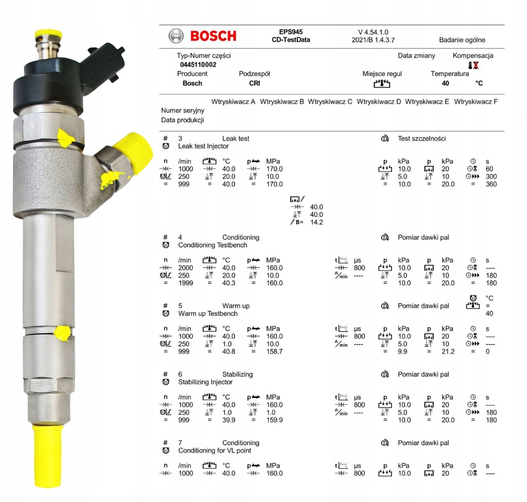 INJECTION FUEL INJECTOR ALFA ROMEO 156 2.4 JTD Product image